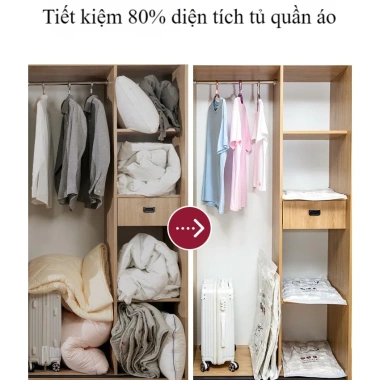Túi hút chân không bảo quản quần áo, chăn, gối - Tiết kiệm không gian, chỉ 20.000₫