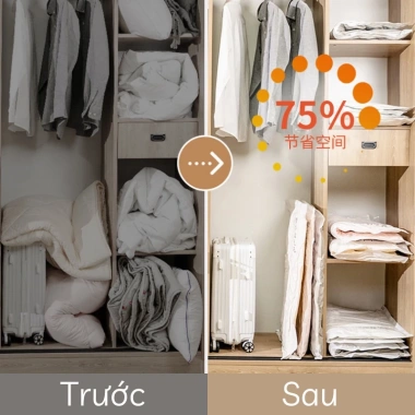 Túi Hút Chân Không Bảo Quản Quần Áo, Chăn Màn - Tiết Kiệm Diện Tích, 26.000₫ 5