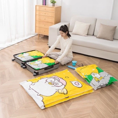 Túi Hút Chân Không Bảo Quản Quần Áo Chống Nấm Mốc - Tiết Kiệm 70% Không Gian Tủ, Giá 17,650₫