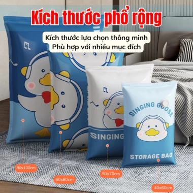 Túi hút chân không CozyMint đa kích cỡ, đựng đồ du lịch, hút chăn ga áo vest