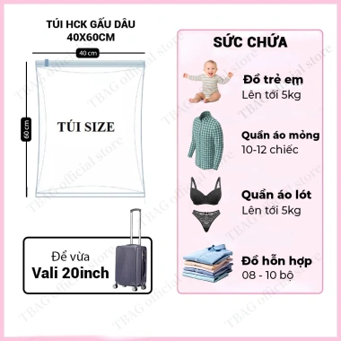 Túi hút chân không đa năng đựng quần áo, chăn gối trong suốt – Tiện dụng, dùng lại, chỉ 15.900₫