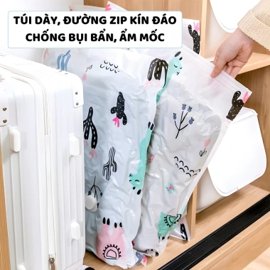Túi Hút Chân Không Dày Dặn Cỡ Lớn Đựng Quần Áo và Chăn Màn - Giá 12.900₫