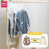 Túi Hút Chân Không Deli có Móc Treo, bảo quản quần áo, áo dạ, áo vét chống nấm mốc, bụi bẩn 10
