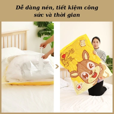 Túi hút chân không Dotina THCK1 - Đựng quần áo, chăn ga gối, tránh ẩm mốc, tái sử dụng, giảm giá 24.900₫ 4