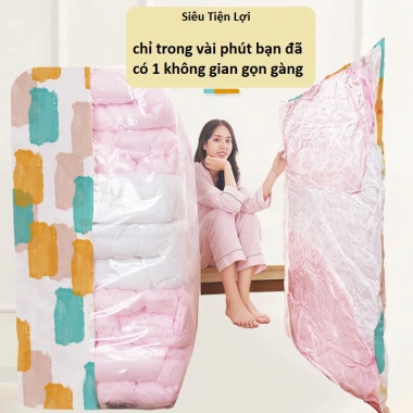Túi hút chân không đựng quần áo 2.025 - Gấp gọn, chống mốc, đựng chăn màn mền, 12.000đ 9