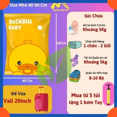 Túi hút chân không đựng quần áo 5 tặng 1 - Bảo quản, tiết kiệm không gian, chỉ 14.000đ 10