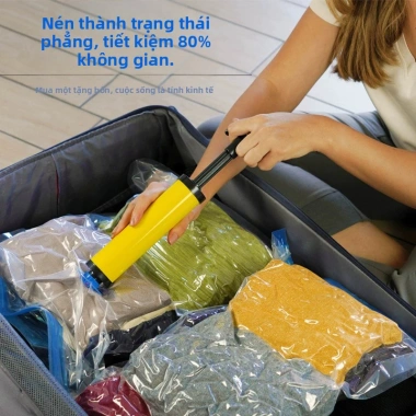 Túi hút chân không đựng quần áo, chăn gối, Tiết kiệm không gian, giao 4h, 15.000₫ 6