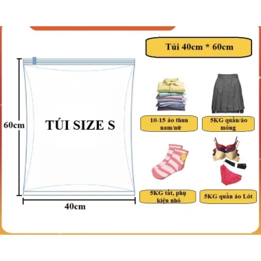Túi hút chân không đựng quần áo, chăn màn – Chống nấm mốc, tiết kiệm không gian 10 Túi hút chân không đựng quần áo, chăn màn – Chống nấm mốc, tiết kiệm không gian 10