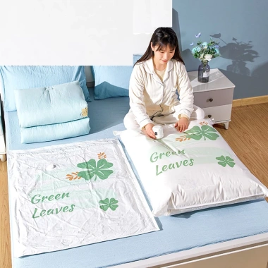 Túi hút chân không đựng quần áo, chăn màn gấp gọn, chống mốc - Giá 20.000 VND