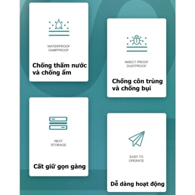 Túi hút chân không đựng quần áo, chăn màn gấp gọn, dày dặn, tái sử dụng 15.000₫ 2