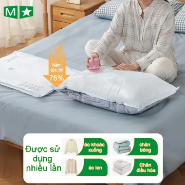 Túi Hút Chân Không Đựng Quần Áo, Chăn Màn Mền - Gọn Gàng, Giá Chỉ 14.400đ 2