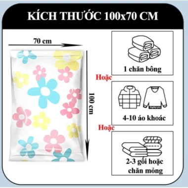Túi hút chân không đựng quần áo có bơm & móc treo – Bảo quản nhanh, giá 21.000₫ 8