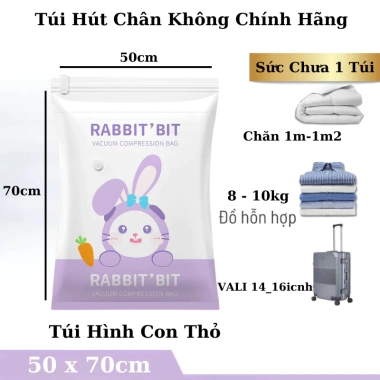 Túi Hút Chân Không Đựng Quần Áo Gấp Gọn, Dày Dặn, Tái Sử Dụng Nhiều Lần 15k 3