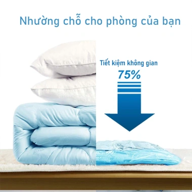 Túi hút chân không đựng quần áo PA+PE cao cấp, giảm 18% chỉ 18.632₫
