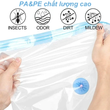 Túi hút chân không đựng quần áo PA+PE cao cấp, giảm 18% chỉ 18.632₫