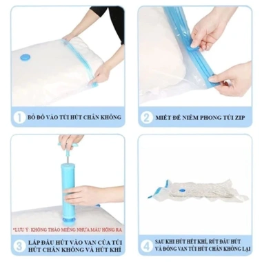 Túi hút chân không đựng quần áo PA+PE cao cấp, giảm 18% chỉ 18.632₫ 9 Túi hút chân không đựng quần áo PA+PE cao cấp, giảm 18% chỉ 18.632₫ 9