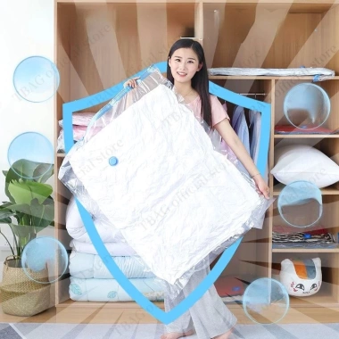 Túi hút chân không đựng quần áo trong suốt, bảo quản chăn gối - Giá chỉ 12.900đ, giảm từ 15.867đ 7
