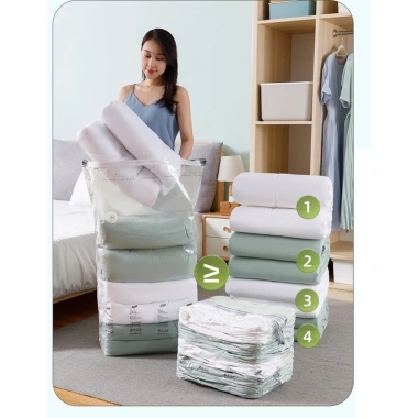 Túi hút chân không ép tay đa kích thước, đựng quần áo, chăn màn, đóng gói nhỏ gọn - Giá chỉ 59.000đ
