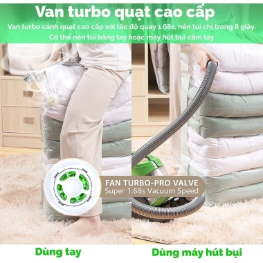 Túi hút chân không Food Saver 2 lớp khóa zip, không cần bơm, đựng quần áo, bọc chăn, màn - Giá chỉ 21.000₫ 6