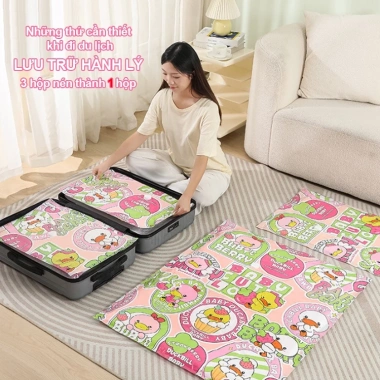 Túi hút chân không gấp gọn, đựng quần áo, chăn màn mền, tái sử dụng - 14.000₫ 7