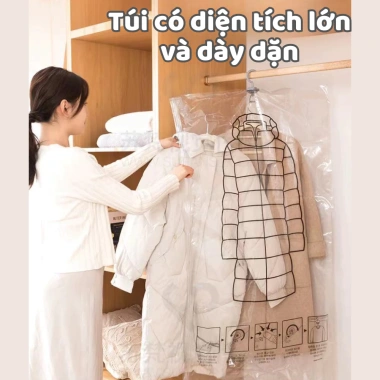 Túi hút chân không kèm móc treo - Sắp xếp quần áo, chăn màn, giảm 20% 24.000₫ 2