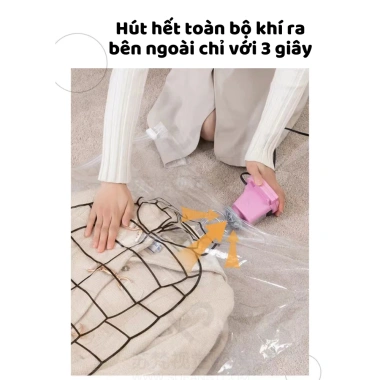 Túi hút chân không kèm móc treo - Sắp xếp quần áo, chăn màn, giảm 20% 24.000₫ 3