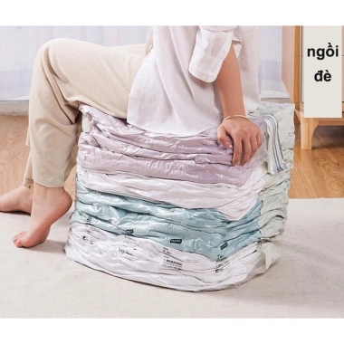 Túi Hút Chân Không Không Cần Bơm - Ép Tay Siêu Nhanh, Đựng Quần Áo, Chăn Màn, Dễ Dàng Sử Dụng
