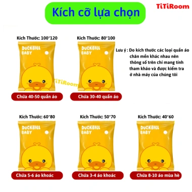 Túi hút chân không lớn đựng quần áo, chăn màn mùa hè - Tiết kiệm không gian, giá 12.800 VND