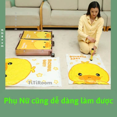 Túi hút chân không lớn đựng quần áo, chăn màn mùa hè - Tiết kiệm không gian, giá 12.800 VND