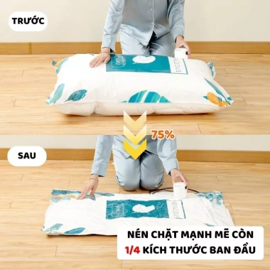 Túi hút chân không M010 – Đựng quần áo, chăn màn, khóa zip kín khí, chống ẩm mốc – 19.800đ 4