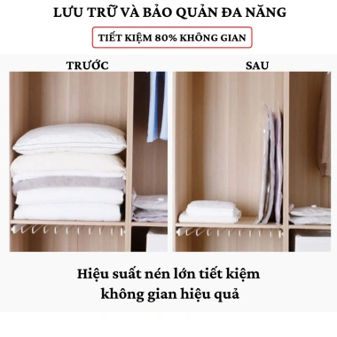 Túi Hút Chân Không Makito Đựng Quần Áo Chống Bụi Mối Mọt - 15.000, Gọn Gàng Tủ Đồ 9 Túi Hút Chân Không Makito Đựng Quần Áo Chống Bụi Mối Mọt - 15.000, Gọn Gàng Tủ Đồ 9