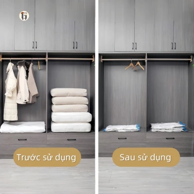 Túi Hút Chân Không PE Trong Suốt Đựng Quần Áo Chăn Màn Siêu Tốc Giá 19.000₫ 5