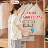Túi hút chân không quần áo có móc treo tủ - Chống bụi, ẩm mốc, côn trùng, sắp xếp - Giá 18.000đ
