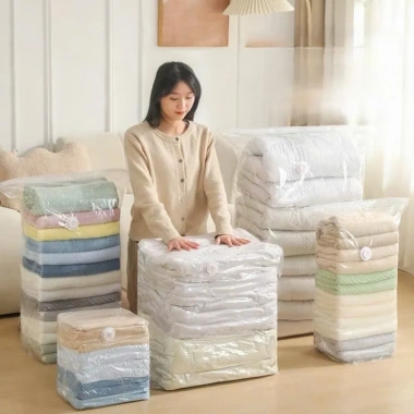 Túi hút chân không quần áo không cần bơm, ép tay thoát khí nhanh, tiện lợi, đa kích thước 19.500₫ 7