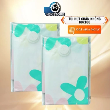 Túi hút chân không siêu dày 80x100 trong suốt - Tiện lợi, kín hơi, bảo quản quần áo