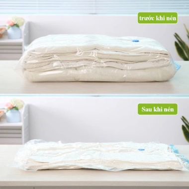 Túi hút chân không siêu dày, thước đa dạng, trong suốt tiện lợi, kín hơi, bền bỉ, bảo quản quần áo hiệu quả 4
