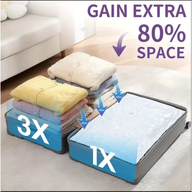 Túi hút chân không TAMAN PA-PE đựng quần áo, chăn gối - Siêu nhẹ, hút điện, giảm giá 23%