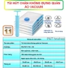 Túi hút chân không vacuum đựng quần áo đa kích cỡ, giá 16.000₫, tiết kiệm không gian