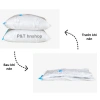 Túi hút chân không vacuum đựng quần áo đa kích cỡ, giá 16.000₫, tiết kiệm không gian 6