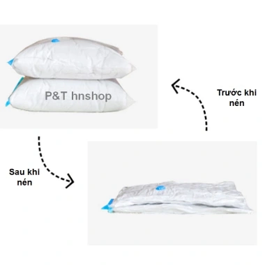 Túi hút chân không vacuum đựng quần áo đa kích cỡ, giá 16.000₫, tiết kiệm không gian 6 Túi hút chân không vacuum đựng quần áo đa kích cỡ, giá 16.000₫, tiết kiệm không gian 6