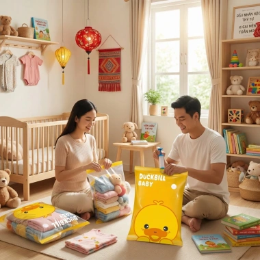 Túi hút chân không Vịt Vàng – Cất giữ chăn, quần áo, đệm, đồ chơi nhồi bông, chỉ 17.000₫