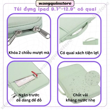 Túi iPad & tablet chống sốc vải có quai – bảo vệ laptop, máy tính bảng đa năng