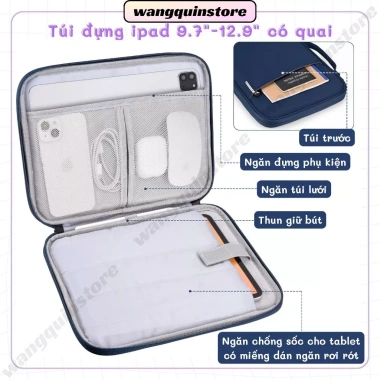 Túi iPad & tablet chống sốc vải có quai – bảo vệ laptop, máy tính bảng đa năng