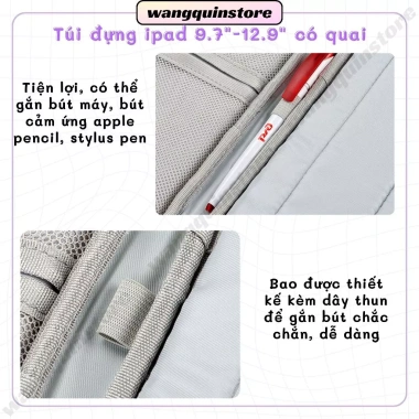 Túi iPad & tablet chống sốc vải có quai – bảo vệ laptop, máy tính bảng đa năng