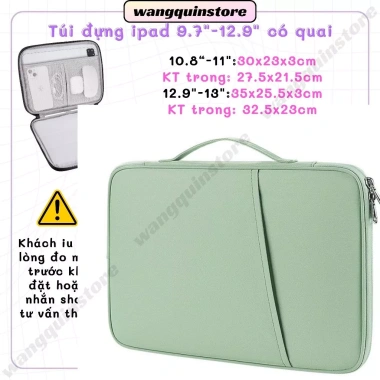 Túi iPad & tablet chống sốc vải có quai – bảo vệ laptop, máy tính bảng đa năng