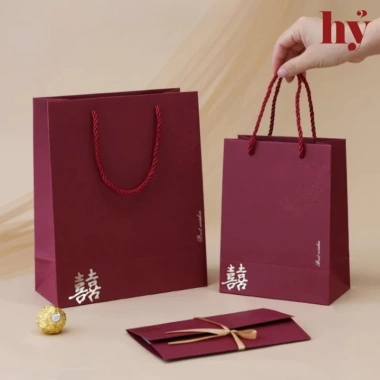 Túi kẹo cưới Nhà Có Hỷ – Túi kraft quà cưới, tân hôn, trang trí đám hỏi, giá 13.500 VND