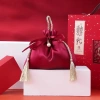 Túi Kẹo Cưới Trung Quốc 1-3-5 Túi - Túi Vải Dây Rút Mini Đỏ Trang Trí, Đóng Gói Quà Tiệc Giá 20.580 VND 8