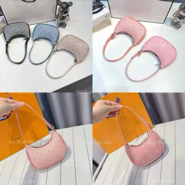 Túi kẹp nách mini size 14 dáng thuyền, hoạ tiết nhiều màu, Hàn Quốc - 59.000₫