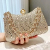 Túi khảm kim cương giả OLVIDO - Túi dạ hội vàng bạc, đeo vai lấp lánh, giảm giá 3