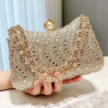 Túi khảm kim cương giả OLVIDO - Túi dạ hội vàng bạc, đeo vai lấp lánh, giảm giá 3 Túi khảm kim cương giả OLVIDO - Túi dạ hội vàng bạc, đeo vai lấp lánh, giảm giá 3